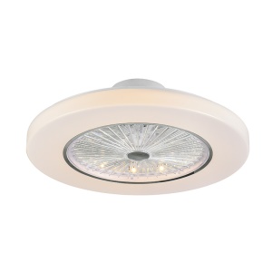 LED Lampe de plafond ventilateur intégré télécommande