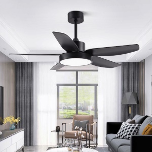 Lampe de ventilateur de plafond Télécommande Inverter Led tricolore à lumière variable 46/56 pouces