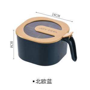 Boîte de vinaigrette en plastique avec  quatre compartiments et avec couvercle