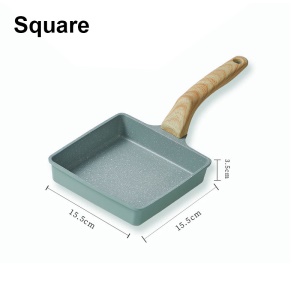 Mini poêle à frire à fond plat carré antiadhésif