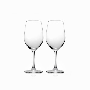 Verre à vin rouge en cristal ensemble de deux pièces