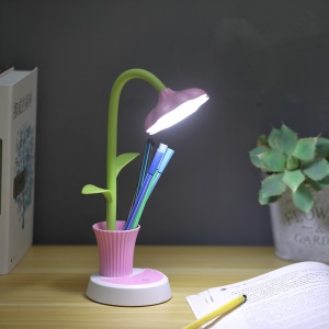 Lampe de table LED style floral USB rechargeable
