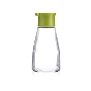Réservoir d'assaisonnement en verre avec les trous et anneau d'étanchéité en silicone