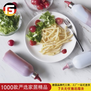 Bouteille de vinaigrette ou Ketchup en plastique TPR  450ml