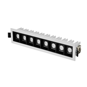 Spot LED downlight rectangle grille
