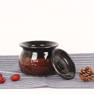 Casserole de soupe en céramique de style chinois 1L