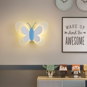 Lampe murale LED pour enfants en motif papillon 14W