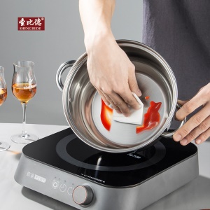 Casserole de soupe épaisse en acier inoxydable