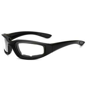 Lunettes de sport de plein air monture noire coupe-vent