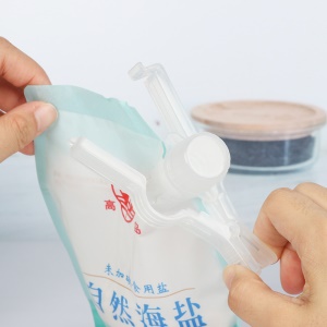 Zimoo clip de fermeture en plastique avec buse de décharge résistant à l'humidité
