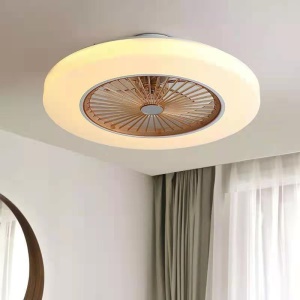 LED Lampe de plafond ventilateur intégré télécommande