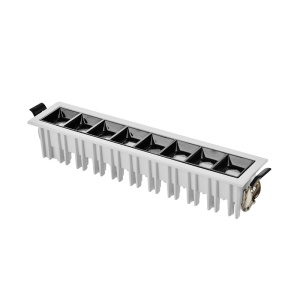 Spot LED downlight rectangle grille