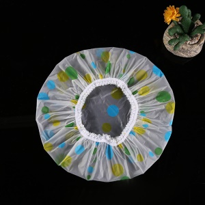 Bonnet de douche épaissi imperméable et givré dentelle imprimée