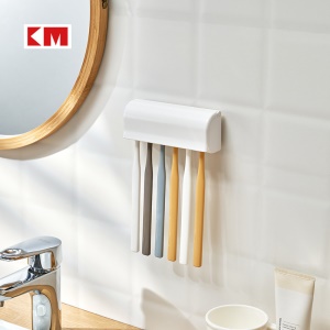Support de brosse à dents multi-têtes à six trous amovible et lavable