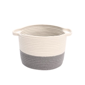 Panier en fil de coton tissé à la main
