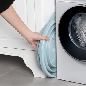 Seau à eau en plastique pliable avec poignée