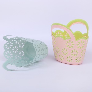 Panier en plastique antidérapant portatif