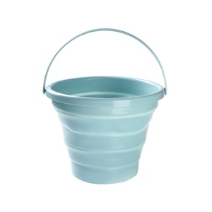 Seau à eau en plastique pliable avec poignée