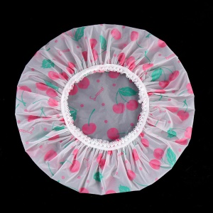 Bonnet de douche épaissi imperméable et givré dentelle imprimée