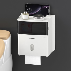 Boîte à papier de toilette sans perforation et étanche