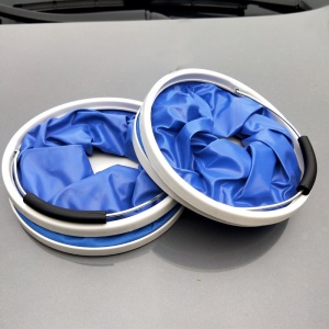 Seau à eau pliable portable multifonction
