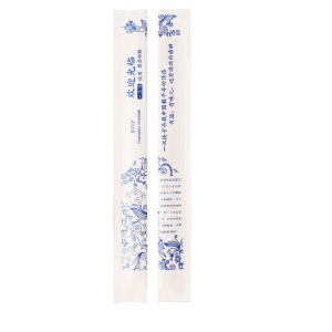 Baguettes jetables en bambou emballage individuel en papier longueur de 20cm/23cm
