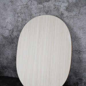 Plateau en bois elliptique 35 * 25 * 1,6 cm