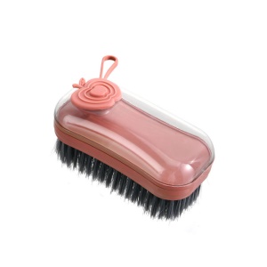 Brosse de nettoyage à poils doux distributeur de savon avec sangle à accrocher