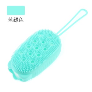 Brosse de bain à frotter en silicone  double face