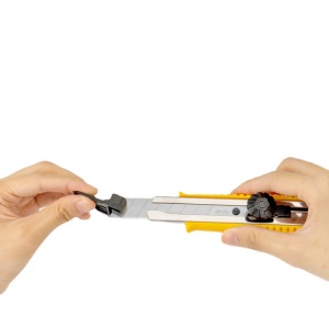 Deli Porte-couteau en métal avec bouton de verrouillage pour couteau d'artisanat