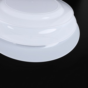 Assiette jetable en plastique PS épaissi 19cm * 19cm