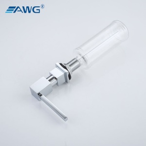 AWG F022CP Distributeur de savon en acier inoxydable manuel