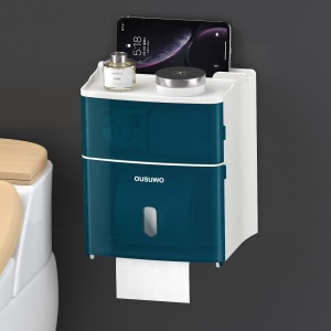 Boîte à papier de toilette sans perforation et étanche
