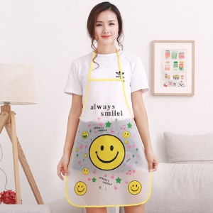 Tablier dessin animé sans manches en PVC imperméable et résistant à l'huile