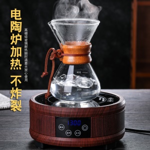 Cafetière manuelle en verre avec filtre verre résistant à la chaleur 400ml