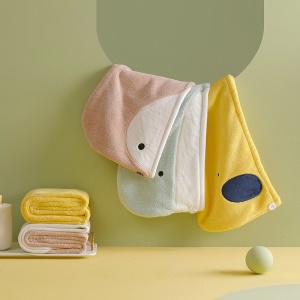 Bonnet de séchage en peluche de corail séchage rapide et absorption d'eau