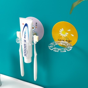 Support mural pour brosse à dents sans perforation
