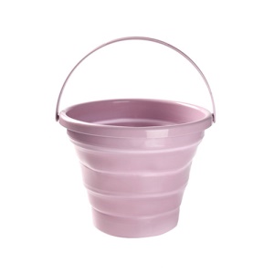 Seau à eau en plastique pliable avec poignée