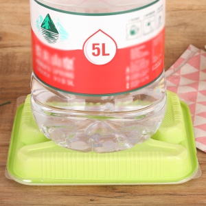 Boîte à repas en plastique jetable épaissie quatre compartiments 22 * 18cm