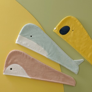 Bonnet de séchage en peluche de corail séchage rapide et absorption d'eau