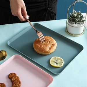 Plateau rectangulaire en plastique