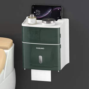 Boîte à papier de toilette sans perforation et étanche