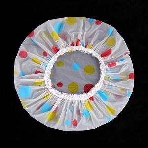 Bonnet de douche épaissi imperméable et givré dentelle imprimée