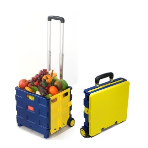Chariot pliant de course en plastique à deux roulettes 45L/65L