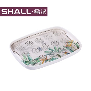 Plateau de drainage pour la gobelet à vaisselle à double couche mélamine 36,5 * 26,5 * 3,5 cm