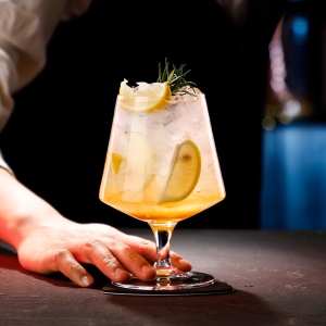 Verre à vin bas pied en cristal 480 mL