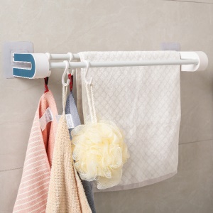 Porte-serviettes double barre  sans perforation