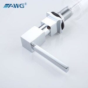 AWG F022CP Distributeur de savon en acier inoxydable manuel