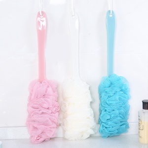 Brosse de bain longue poignée PE de haute qualité