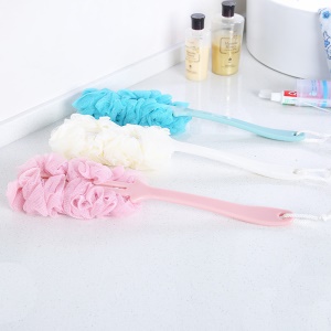Brosse de bain longue poignée PE de haute qualité